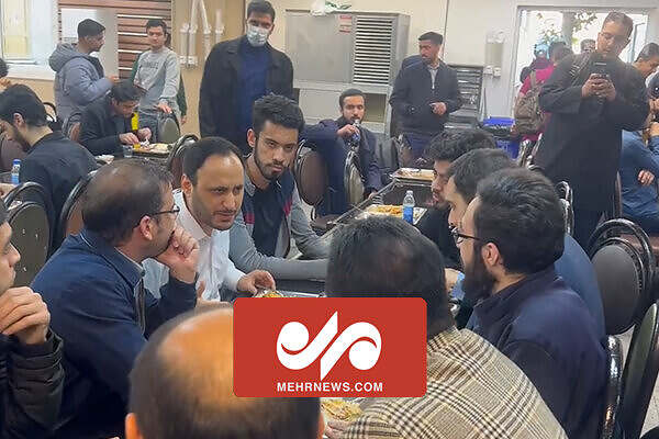 حضور سخنگوی دولت همراه دانشجویان در سلف دانشگاه امیرکبیر – خبرگزاری مهر  