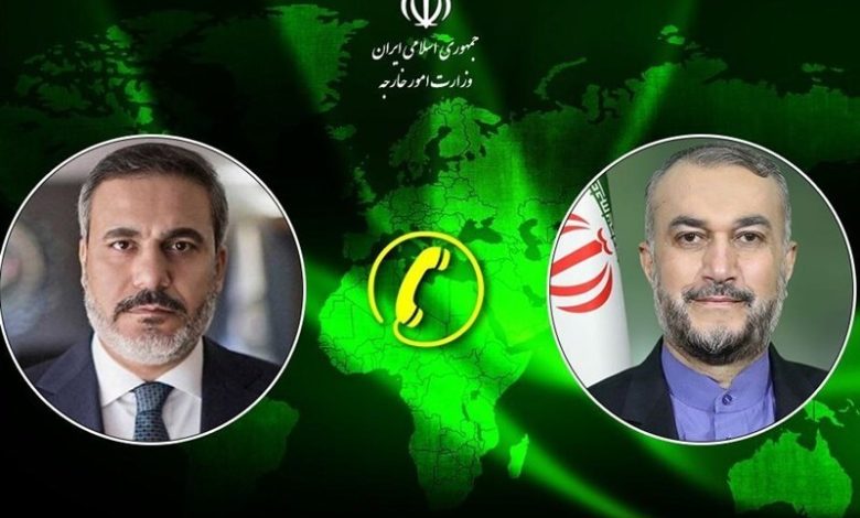گفتگوی تلفنی وزرای خارجهٔ ایران و ترکیه