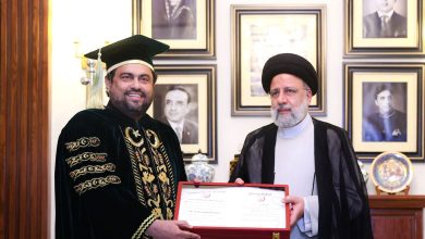 دکتری افتخاری دانشگاه کراچی به رئیسی اعطا شد
