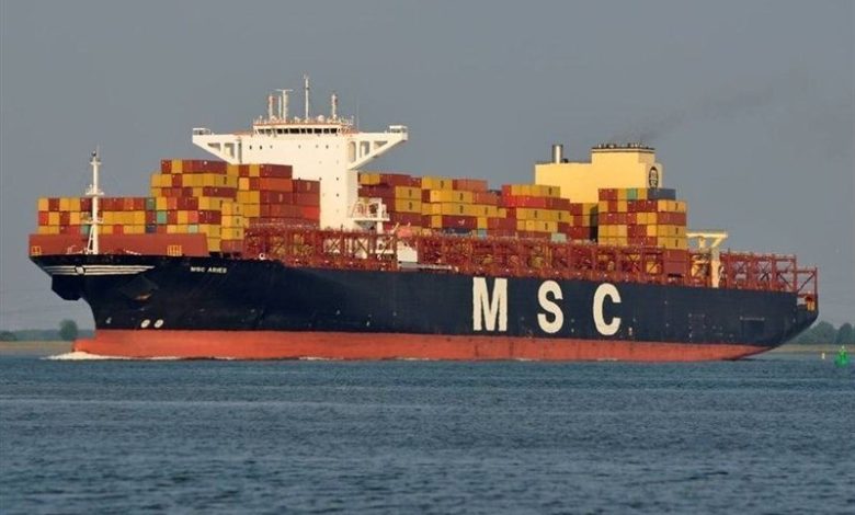 سازمان بنادر و دریانوردی: خدمه کشتی کانتینری توقیف شده «MCS Aries» در سلامت کامل هستند
