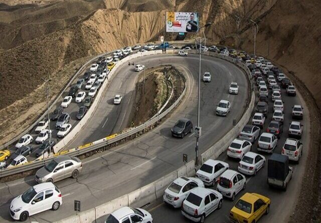وضعیت جاده‌ها، امروز ۷ اردیبهشت ۱۴۰۳؛ ترافیک سنگین در محور چالوس - هشت صبح
