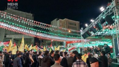 تجمع مردم تهران در محکومیت ترور سرداران و افسران ایرانی - هشت صبح