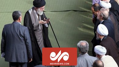 تصاویری از ورود رهبر انقلاب به مصلای تهران برای اقامه نماز عید - هشت صبح