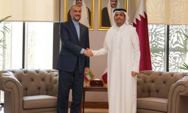 گفت‌و‌گوی تلفنی امیرعبداللهیان با وزیر خارجه قطر