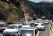 ترافیک سنگین در محور چالوس، آزادراه کرج –قزوین و تهران -قم - هشت صبح