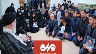 اشاره رهبر انقلاب به قیام ملت ایران در تشییع شهدای خدمت