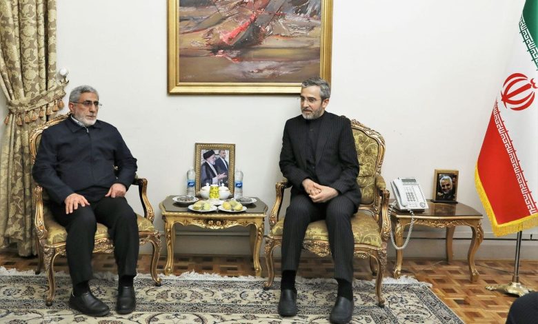 سردار قاآنی با سرپرست وزارت امور خارجه دیدار کرد - هشت صبح