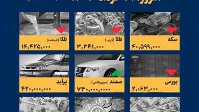 اینفوگرافیک / امروز ۱۹ خرداد ۱۴۰۳ قیمت ها چقدر است؟