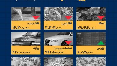 اینفوگرافیک / امروز ۲۱ خرداد ۱۴۰۳ قیمت ها چقدر است؟