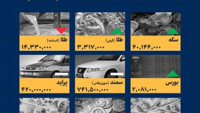 اینفوگرافیک / امروز ۲۲ خرداد ۱۴۰۳ قیمت ها چقدر است؟