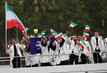 ویدیو/ رژه کاروان ایران در افتتاحیه المپیک پاریس