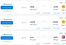 قیمت بلیط هواپیما تهران-استانبول، امروز ۲۳ تیر ۱۴۰۳