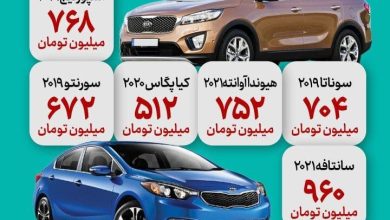 قیمت‌های باورنکردنی خودروی کارکرده در امارات / سانتافه ۲۰۲۱ چند میلیون تومان؟