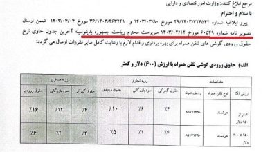 پشت پرده مصوبه کاهش حقوق ورودی تلفن همراه