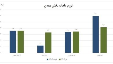 تورم بخش معدن اعلام شد