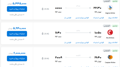 قیمت بلیط هواپیما تهران-نجف، امروز ۳ مهر ۱۴۰۳