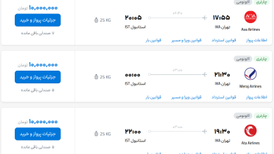 قیمت بلیط هواپیما تهران-استانبول، امروز ۱۲ مهر ۱۴۰۳