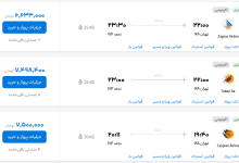 قیمت بلیط هواپیما تهران-نجف، امروز ۲۴ مهر ۱۴۰۳