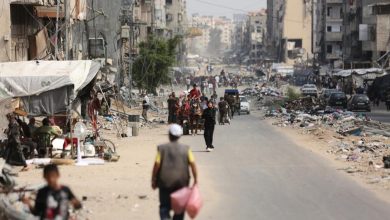 (تصاویر) فلسطینی‌ها در حال خروج از شمال غزه