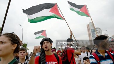 (تصاویر) پرچم ایران در تظاهرات حمایت از فلسطین در کوبا