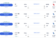 قیمت بلیط هواپیما تهران-دبی، امروز ۲۴ آبان ۱۴۰۳