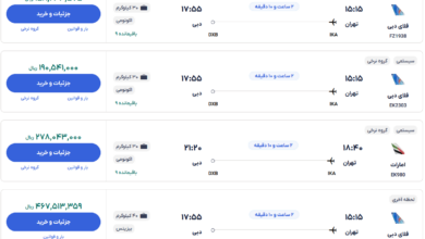 قیمت بلیط هواپیما تهران-دبی، امروز ۶ دی ۱۴۰۳