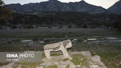 (تصاویر) قبرستان شیرسنگی دورک در منطقه احمد فداله دزفول