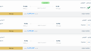 قیمت بلیط هواپیما تهران-دبی، امروز ۲ بهمن ۱۴۰۳