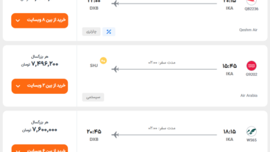 قیمت بلیط هواپیما تهران-دبی، امروز ۴ بهمن ۱۴۰۳