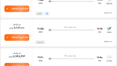 قیمت بلیط هواپیما تهران-دبی، امروز ۶ بهمن ۱۴۰۳