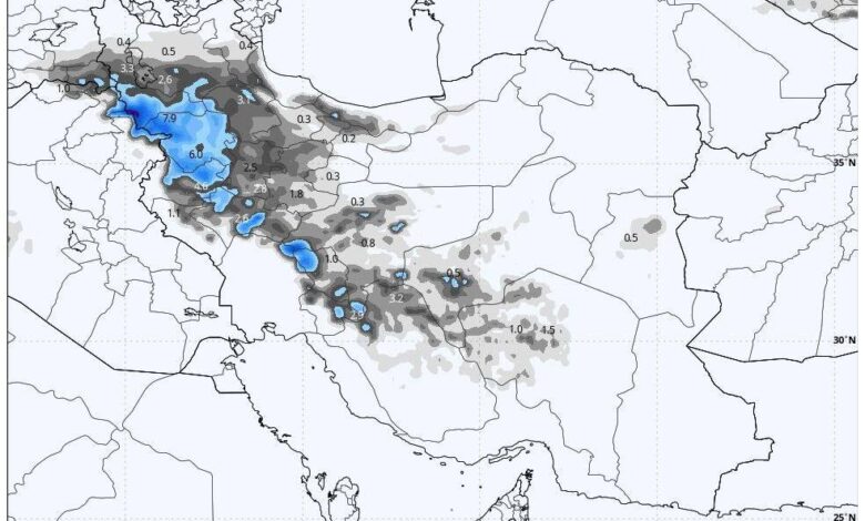 هواشناسی ایران ۱۹ دی؛ ورود سامانه بارشی جدید به ۵ استان - هشت صبح