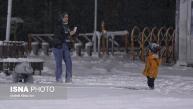 (تصاویر) بارش سنگین شبانه برف در همدان