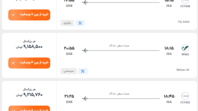 قیمت بلیط هواپیما تهران-دبی، امروز ۱۴ بهمن ۱۴۰۳