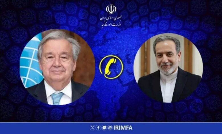 گفتوگوی تلفنی عراقچی با دبیرکل سازمان ملل/ محکوم کردن طرح ترامپ منبی بر کوچ ساکنان غزه از سوی وزیر امور خارجه