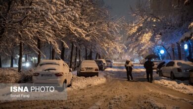 (تصاویر) بارش برف سنگین در ارومیه