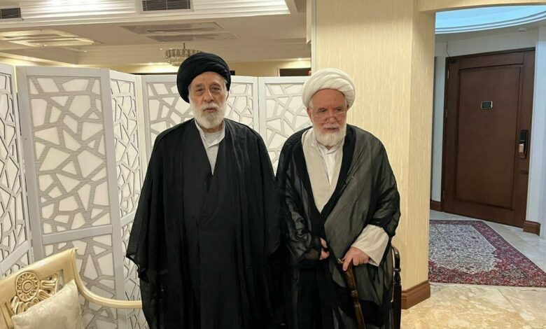 عکس / دیدار سید هادی خامنه ای با مهدی کروبی
