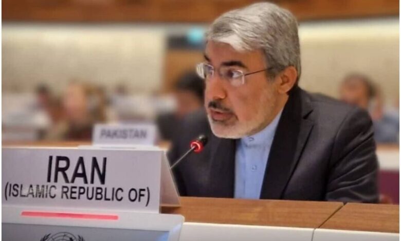 نماینده ایران در ژنو: به بانیان قطعنامه ضد ایرانی حقوق بشر سازمان ملل و بازیگران اصلی این نمایش خیمهشببازی هشدار میدهیم که در قبال این همه ظلم در حق مردم ایران پاسخگو باشند