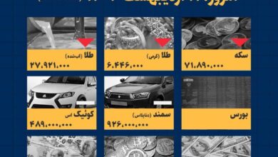 اینفوگرافیک / امروز ۱۱ اردیبهشت قیمت ها چقدر است؟