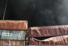 آسیب ۳۵۰ کانتینر برنج در بندر شهید رجایی