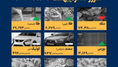اینفوگرافیک / امروز ۱۷ اردیبهشت قیمت‌ها چقدر است؟