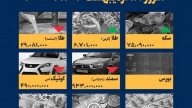اینفوگرافیک / امروز ۱۸ اردیبهشت قیمت ها چقدر است؟