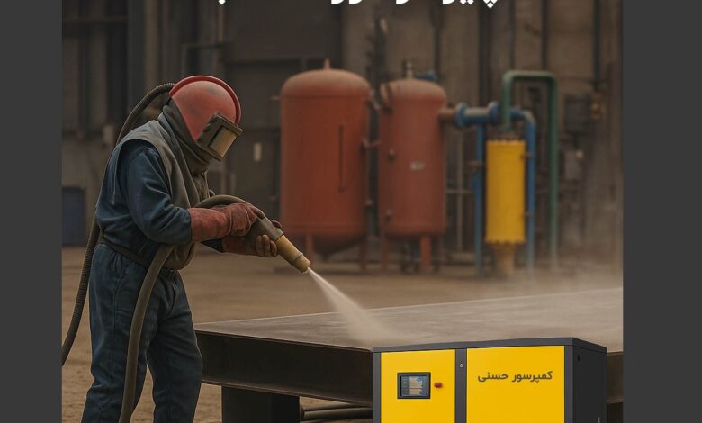 Description: سندبلاست و دستگاه سندبلاست