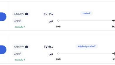 قیمت بلیط هواپیما تهران-دبی، امروز ۳ خرداد ۱۴۰۴