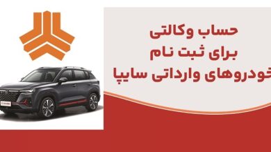 ارائه خدمت حساب وكالتی در بانک ملت برای متقاضیان خرید خودروهای وارداتی شركت سایپا