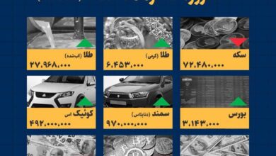 اینفوگرافیک / امروز ۱۰ خرداد قیمت ها چقدر است؟