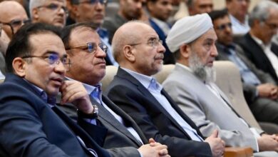 حضور قالیباف در مراسم مختوم‌قلی فراغی - هشت صبح