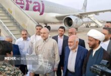قالیباف از طریق فرودگاه آبادان وارد خوزستان شد - هشت صبح