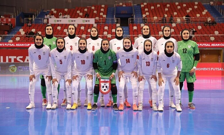 تساوی زنان فوتسال ایران در جام ملتهای آسیا