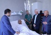 عیادت وزیر ورزش و جوانان از حسن روشن و جاسم دلاوری