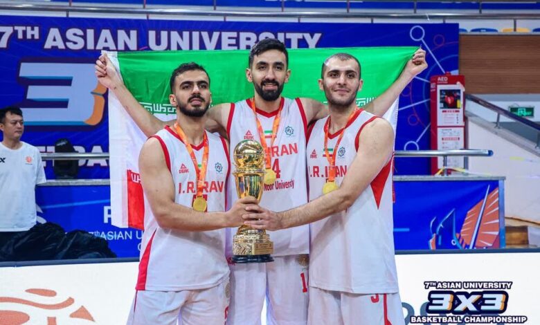 ایران قهرمان رقابتهای بسکتبال سه نفره دانشجویان آسیا/ صعود به لیگ جهانی
